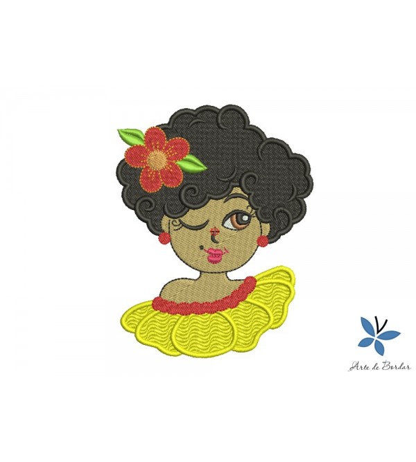 Matriz de Bordado Menina 002