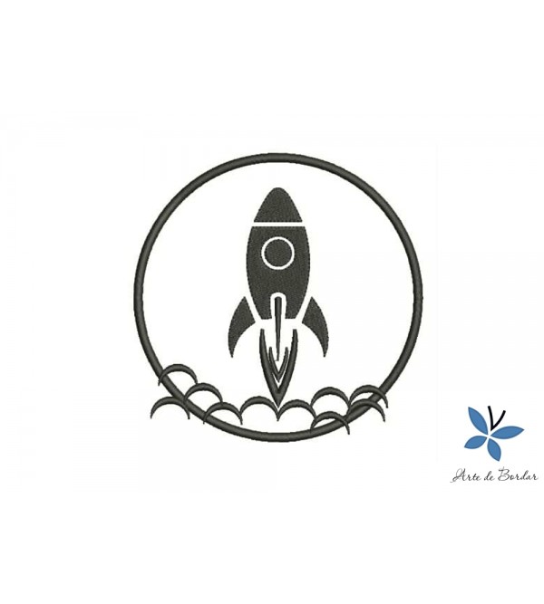 Matriz de Bordado Foguete espacial 006