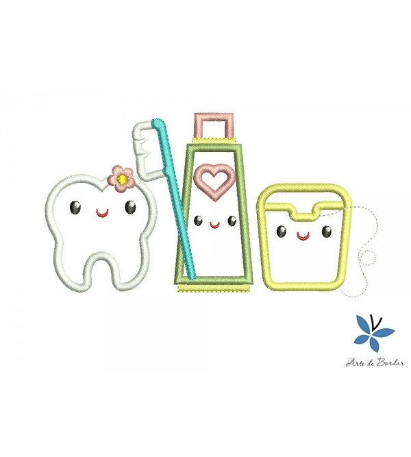 Matriz de Bordado Dentinhos 003