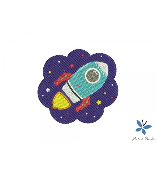 Matriz de Bordado Foguete espacial 003