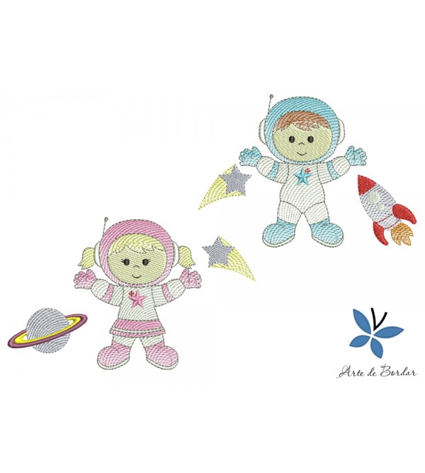 Matrizes de Bordado Coleção Astronauta 002