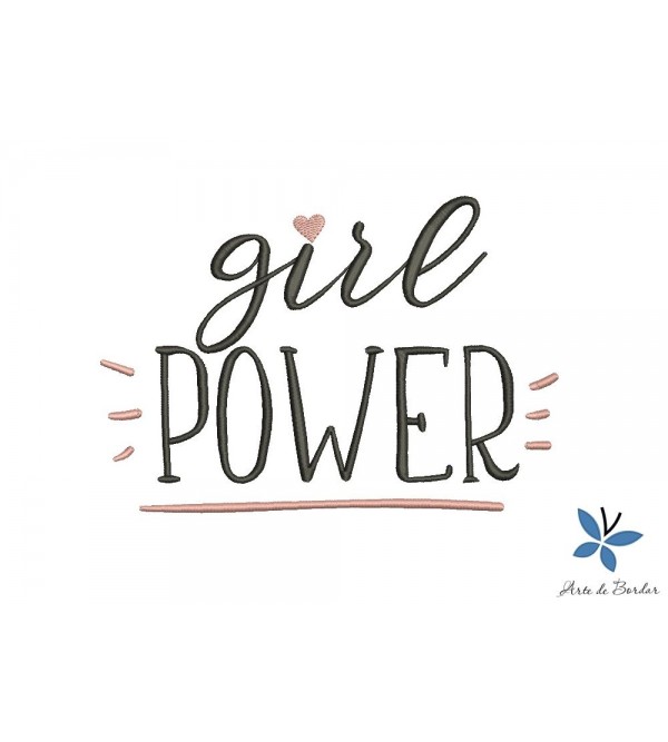 Matriz de Bordado Girl Power 001