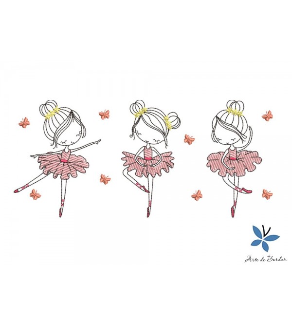 Matriz de Bordado Bailarina 021