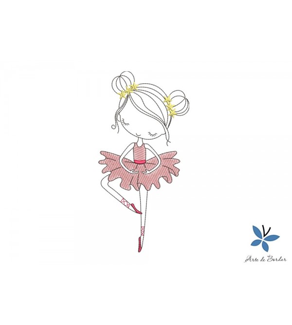 Matriz de Bordado Bailarina 023