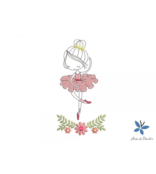 Matriz de Bordado Bailarina 025