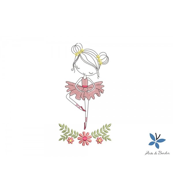 Matriz de Bordado Bailarina 026