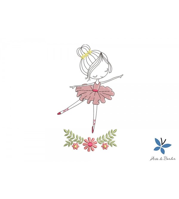 Matriz de Bordado Bailarina 027