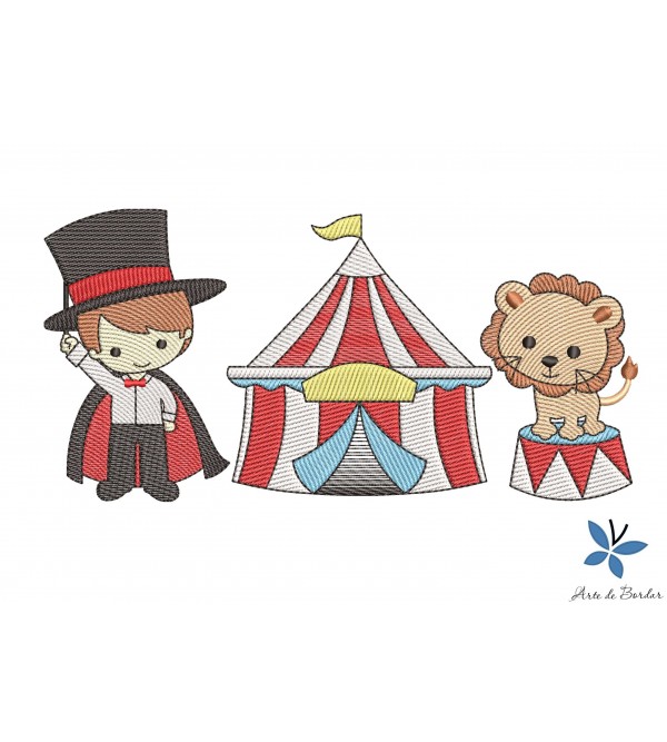Matriz de Bordado Circo 004