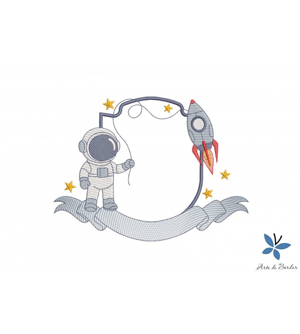 Matrizes de Bordado Coleção Astronauta 005