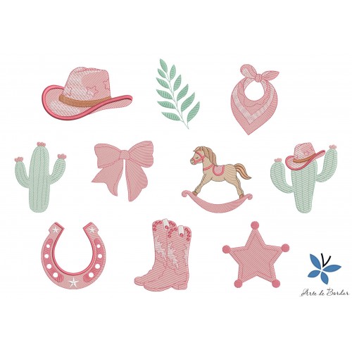 Matrizes de Bordado Coleção Country 001