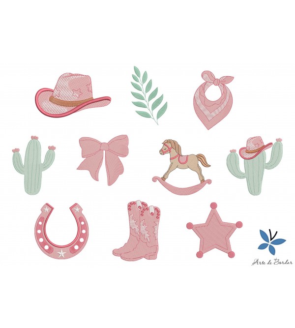 Matrizes de Bordado Coleção Country 001