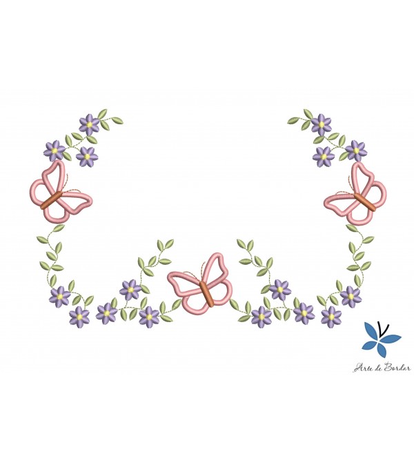 Matriz de Bordado Moldura 295