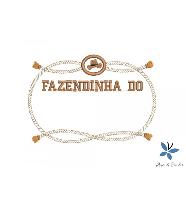Matriz de Bordado Moldura Fazendinha 002