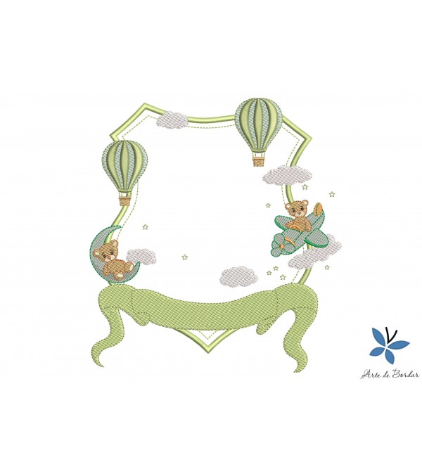 Matriz de Bordado Moldura 299