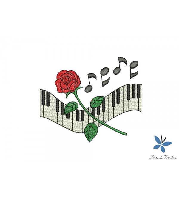 Matriz de Bordado Piano 001