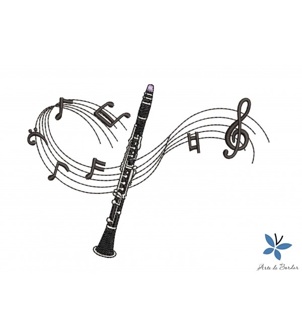Matriz de Bordado Clarinete 002