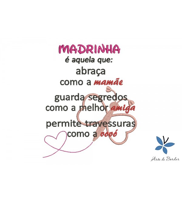 Matriz de Bordado Madrinha 003
