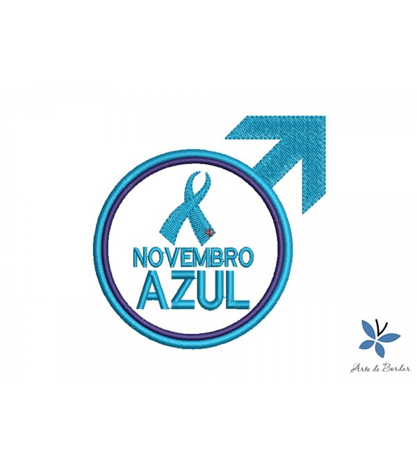 Matriz de Bordado Novembro Azul 002