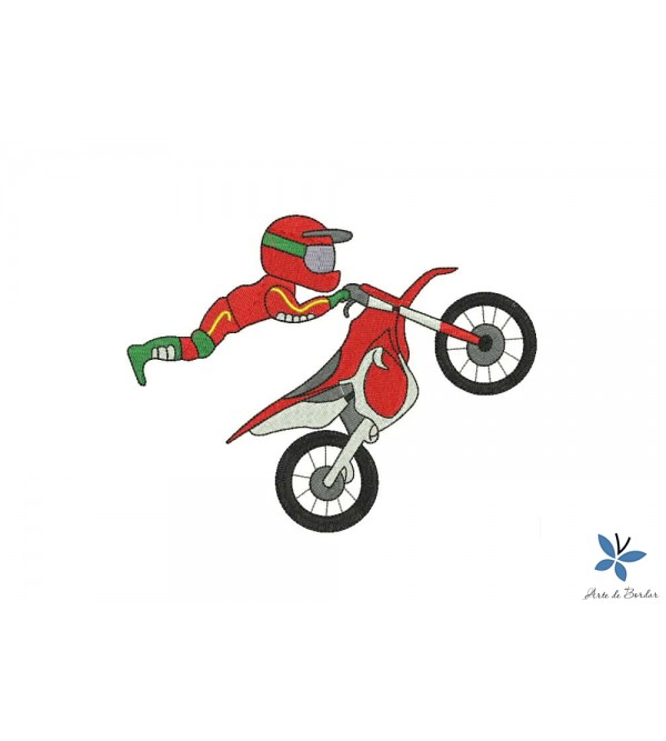 Matriz de Bordado Motoqueiro 001