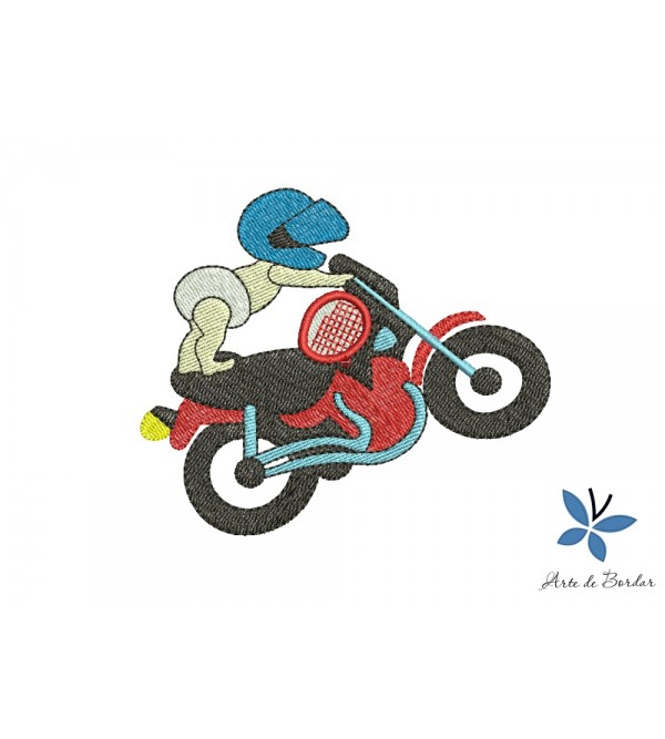 Matriz de Bordado Motoqueiro 007
