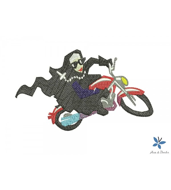 Matriz de Bordado Motoqueiro 009