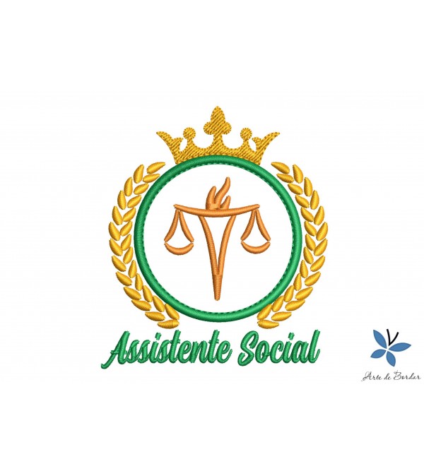 Matriz de Bordado Assistente Social 001