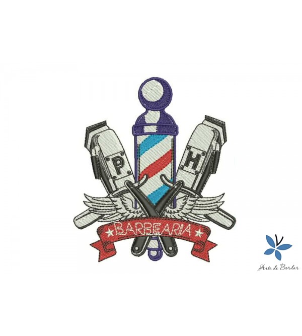 Matriz de Bordado BARBEARIA 001 