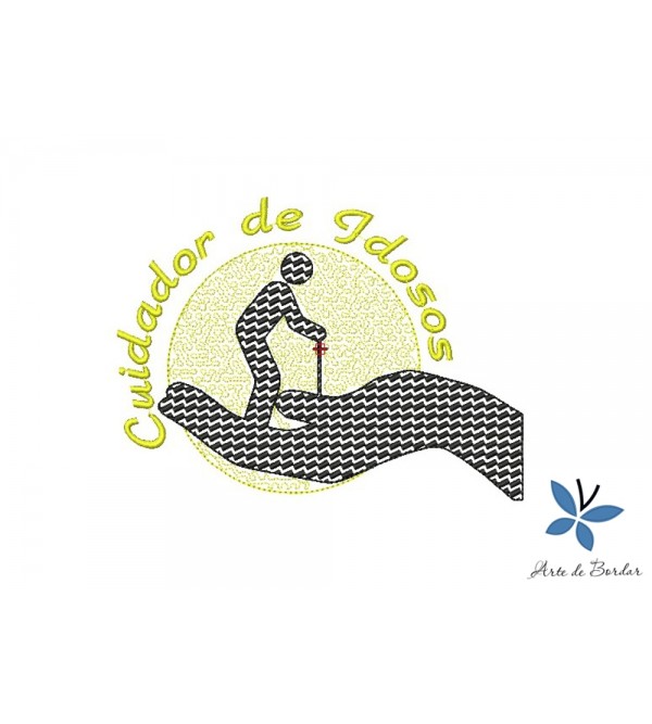 Matriz de Bordado Cuidador de Idosos 003