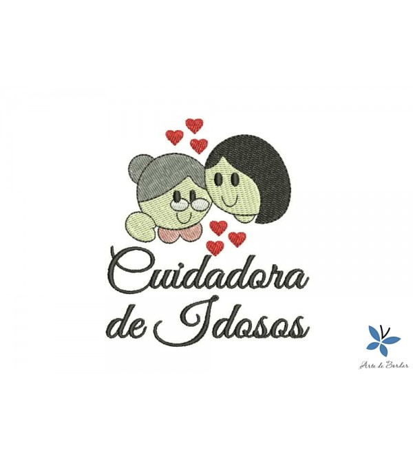 Matriz de Bordado Cuidador De Idosos 005