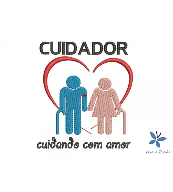 Matriz de Bordado Cuidador de Idosos 001