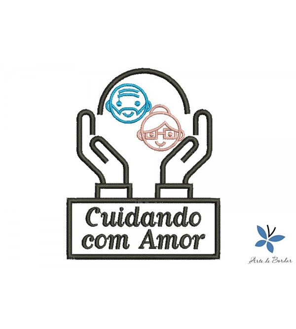Matriz de Bordado Cuidador de Idosos 002
