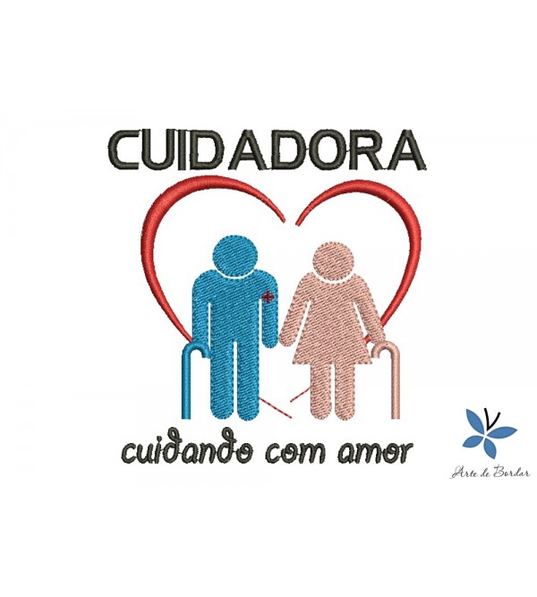 Matriz de Bordado Cuidador De Idosos 006
