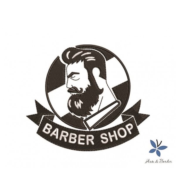 Matriz de Bordado Barbearia 002