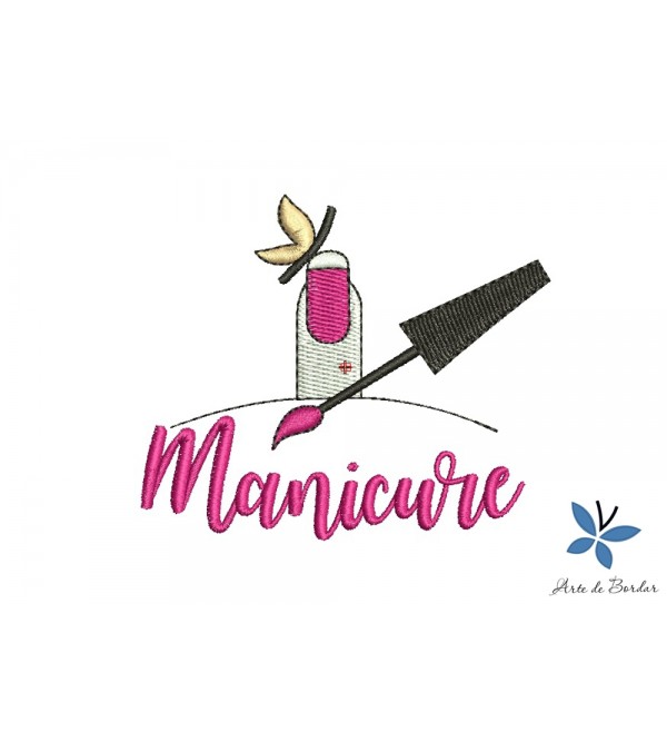 Matriz de Bordado Manicure 009