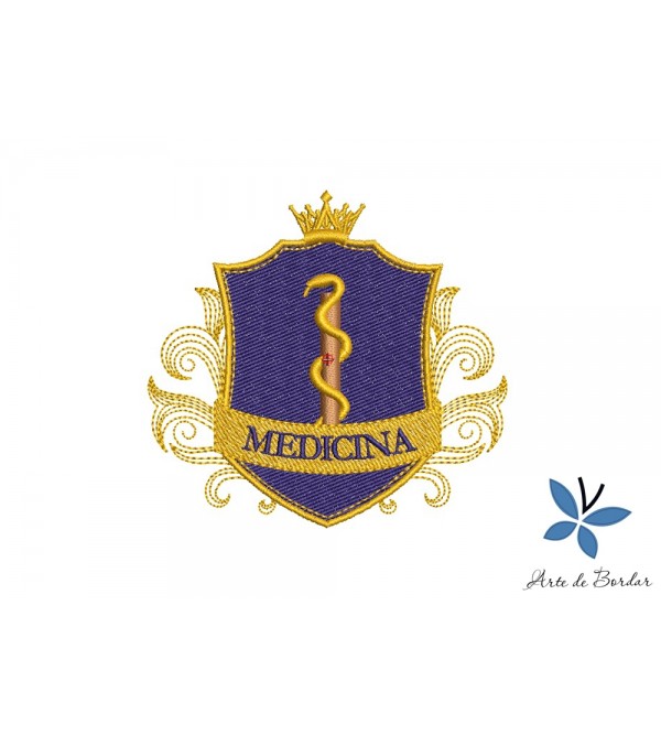 Matriz de Bordado Medicina 009