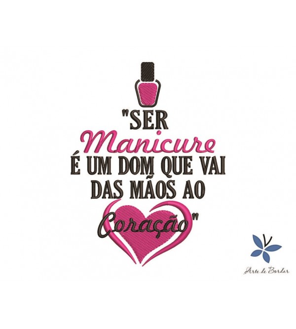 Matriz de Bordado Manicure 010