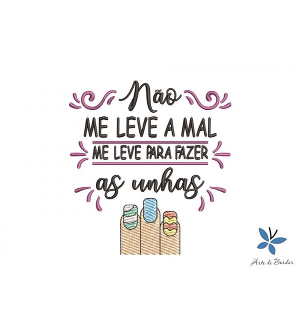 Matriz de Bordado Manicure 017