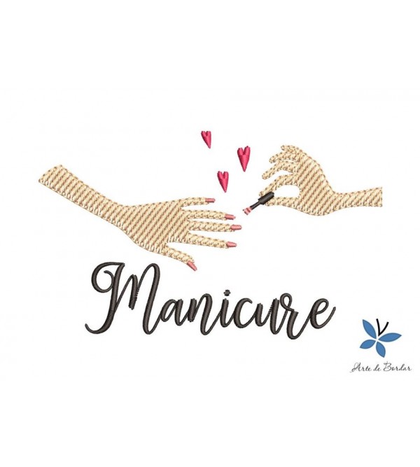 Matriz de Bordado Manicure 018