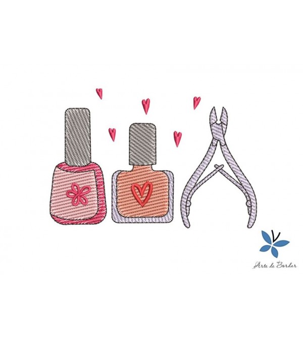 Matriz de Bordado Manicure 020
