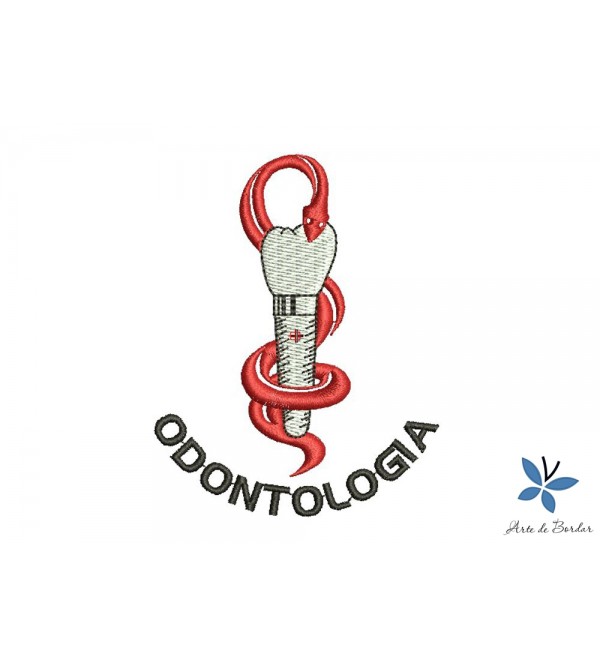 Matriz de Bordado Odontologia 004
