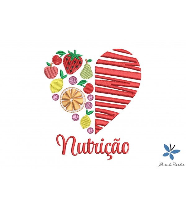 Matriz de Bordado Nutrição 016