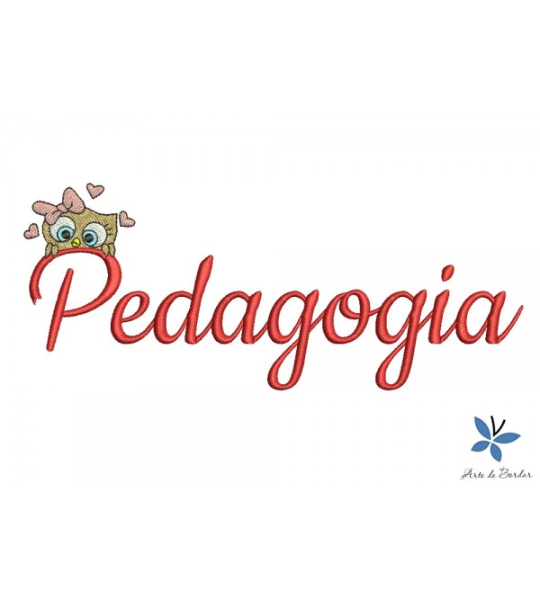 Matriz de Bordado Pedagogia 012