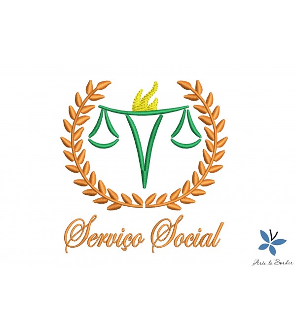 Matriz de Bordado Serviço Social 007