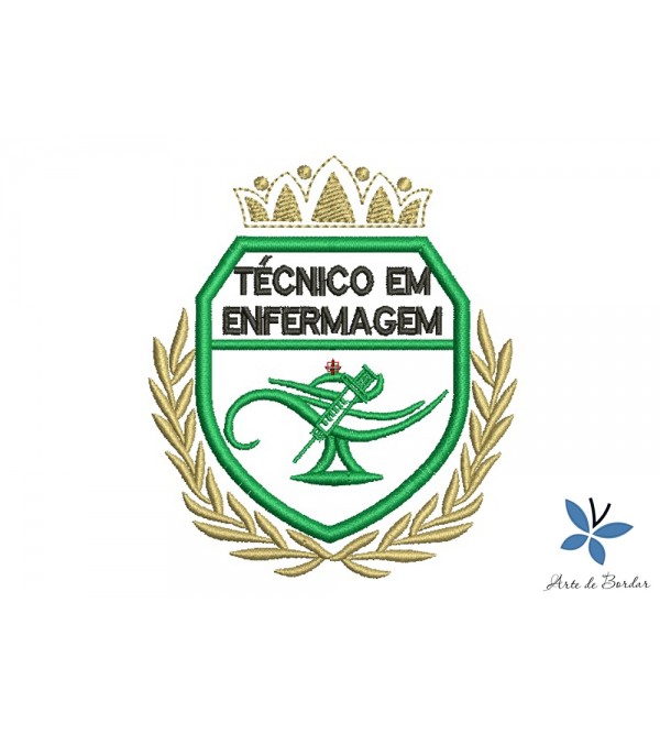 Matriz de Bordado Técnico em Enfermagem 013