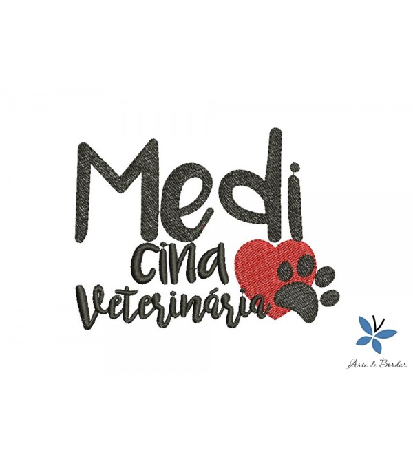 Matriz de Bordado Veterinária 009