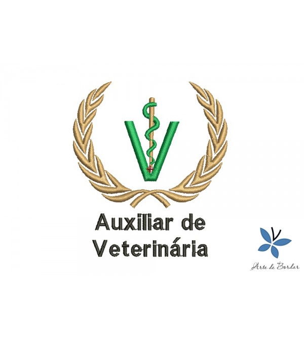 Matriz de Bordado Auxiliar de Veterinária 001