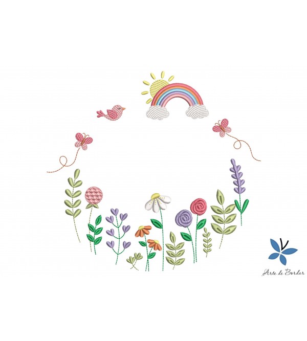 Matriz de bordado para Quadro Bastidor 036