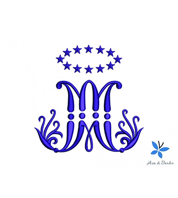 Matriz de Bordado Alfaia Ave Maria 008