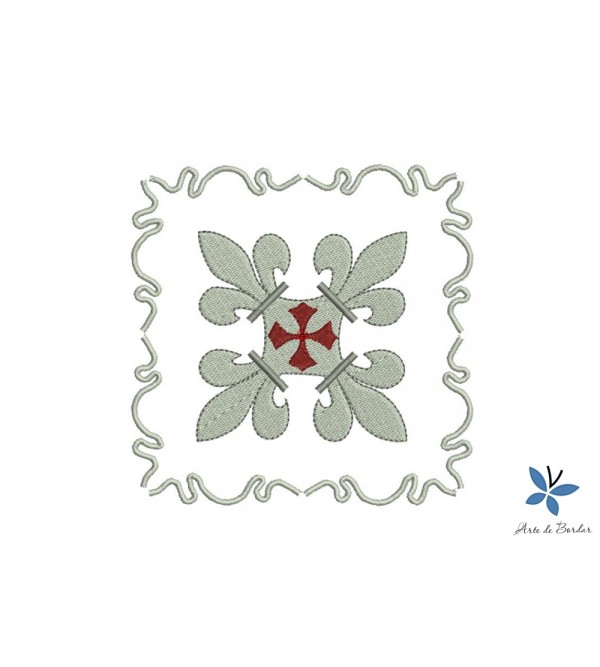 Matriz de Bordado Alfaia cruz 001