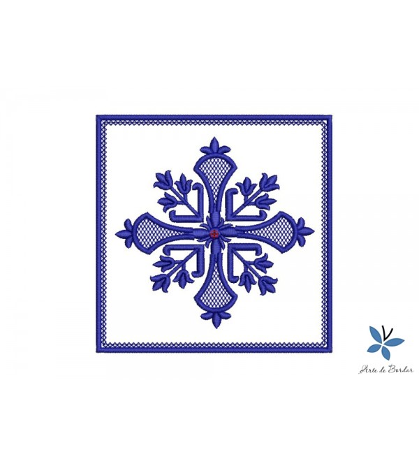Matriz de Bordado Alfaia cruz 006